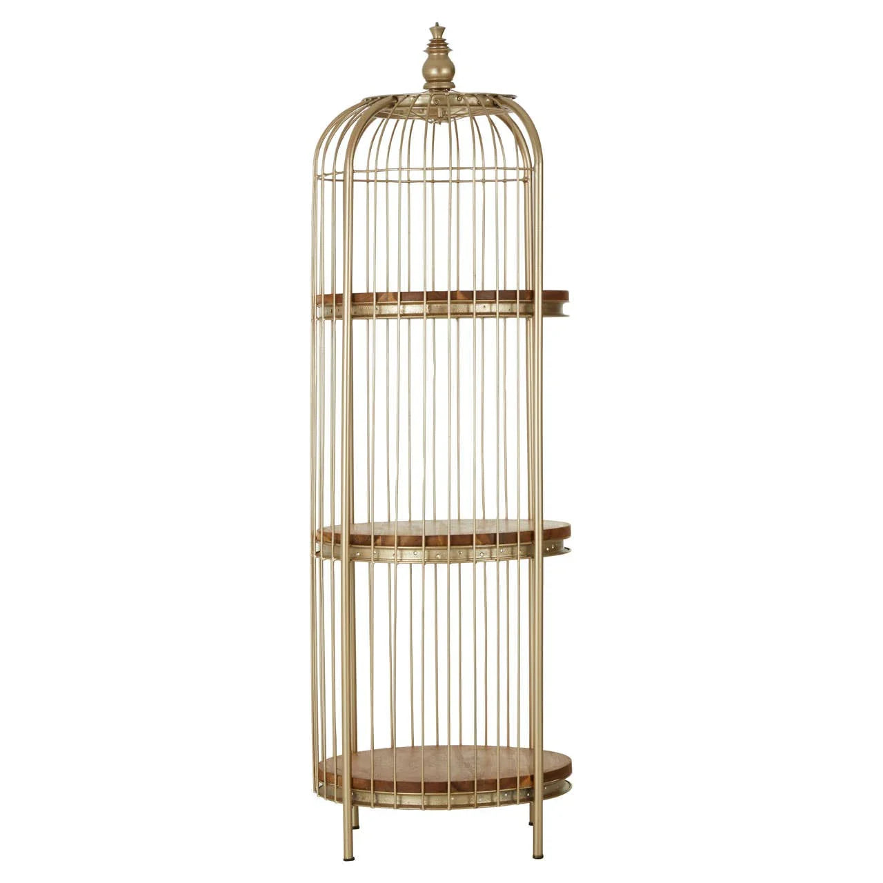 Champagne Gold Birdcage Shelf