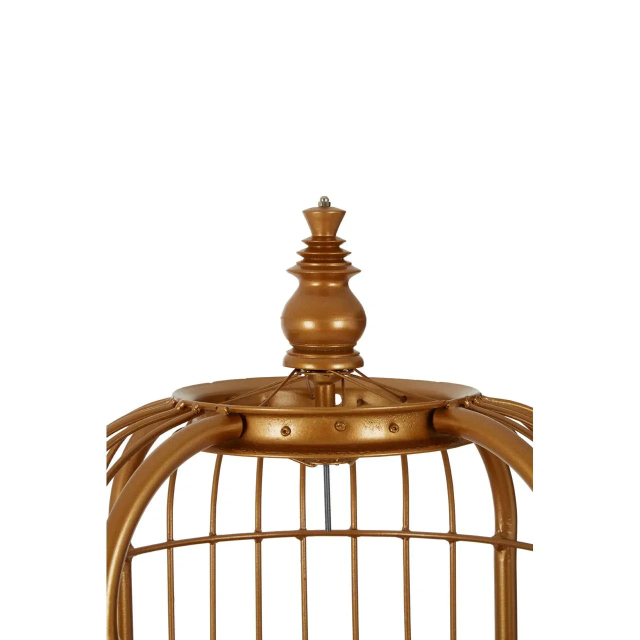 Luxe Gold Birdcage Shelf