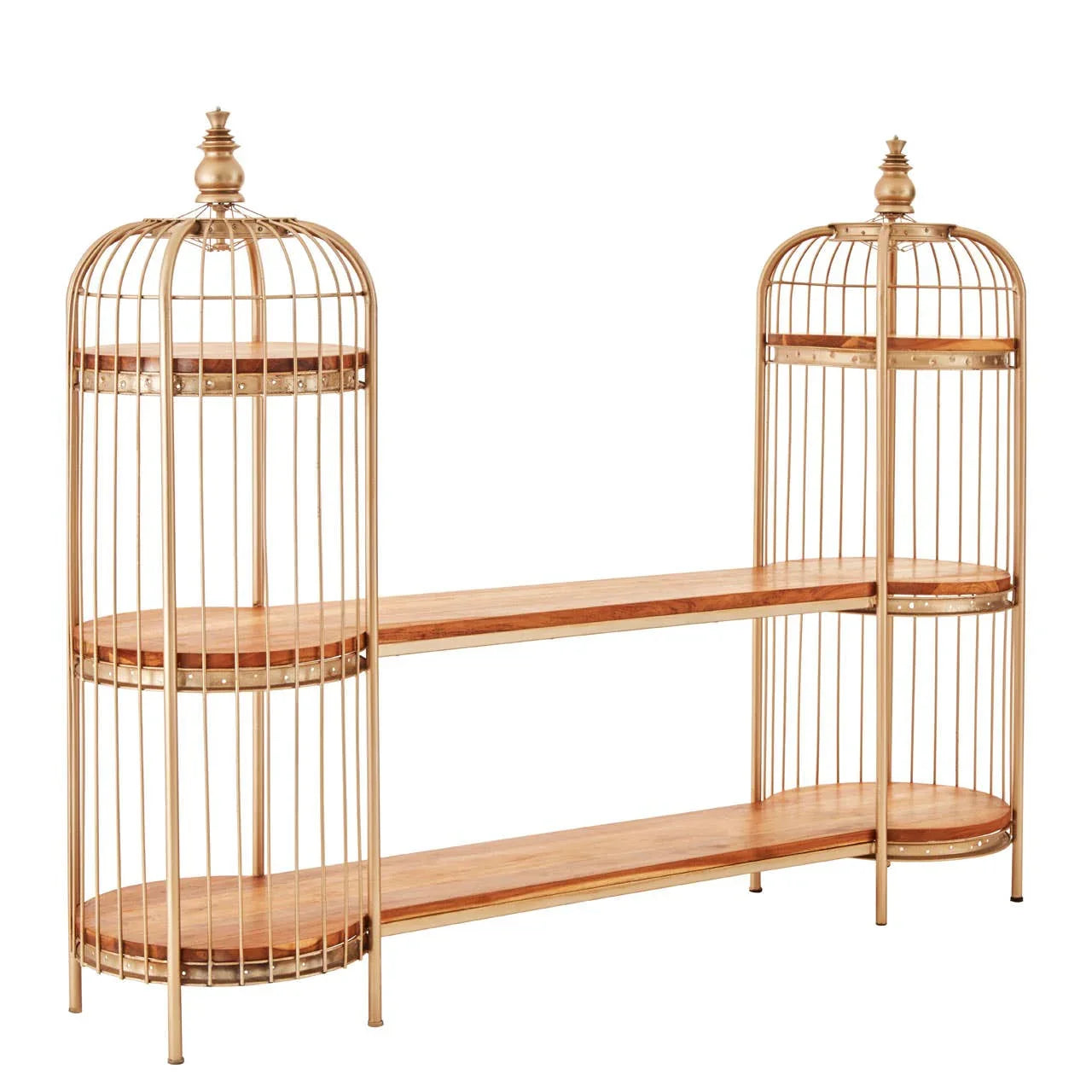 Champagne Gold Birdcage Shelf