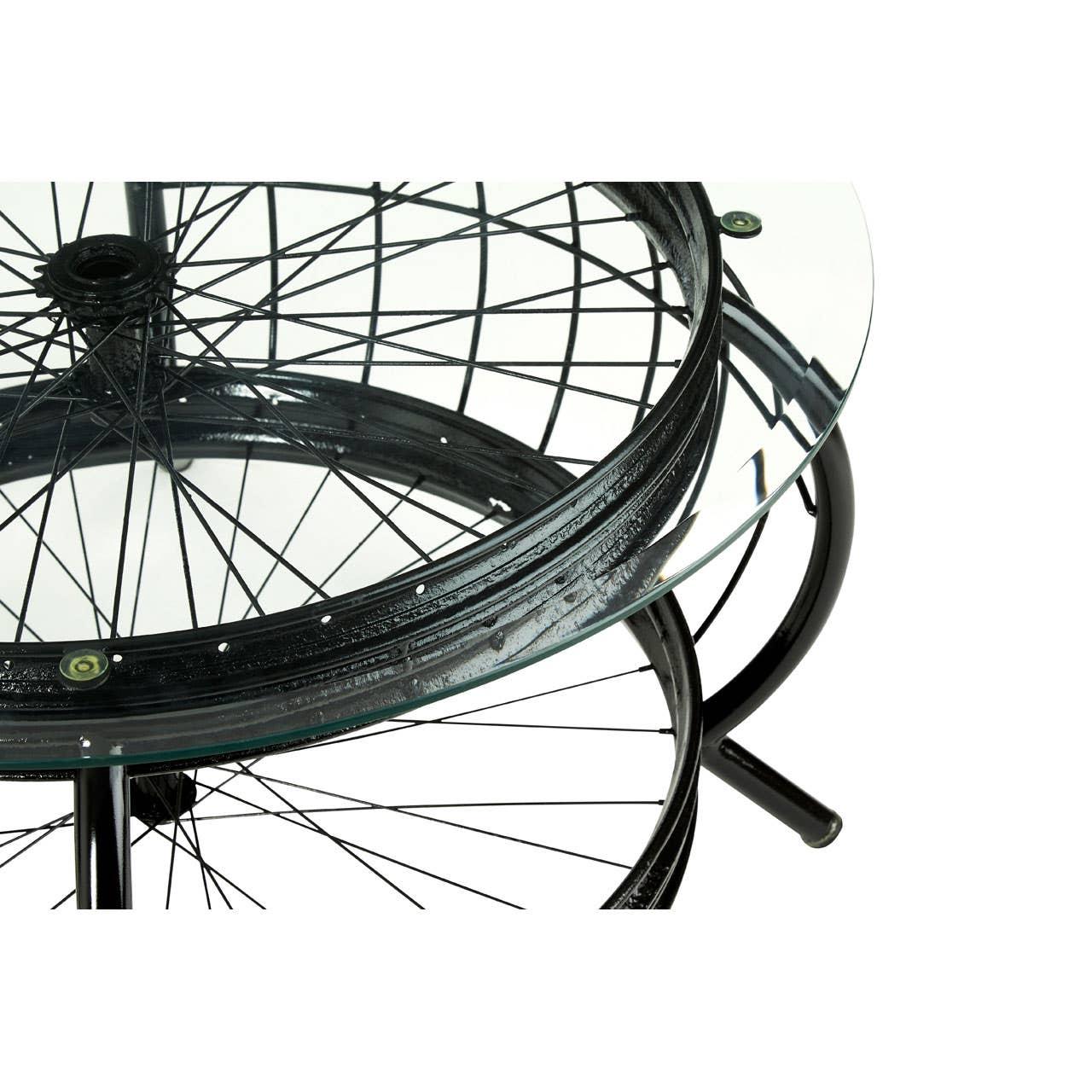 Sleek Black Glass Coffee Table