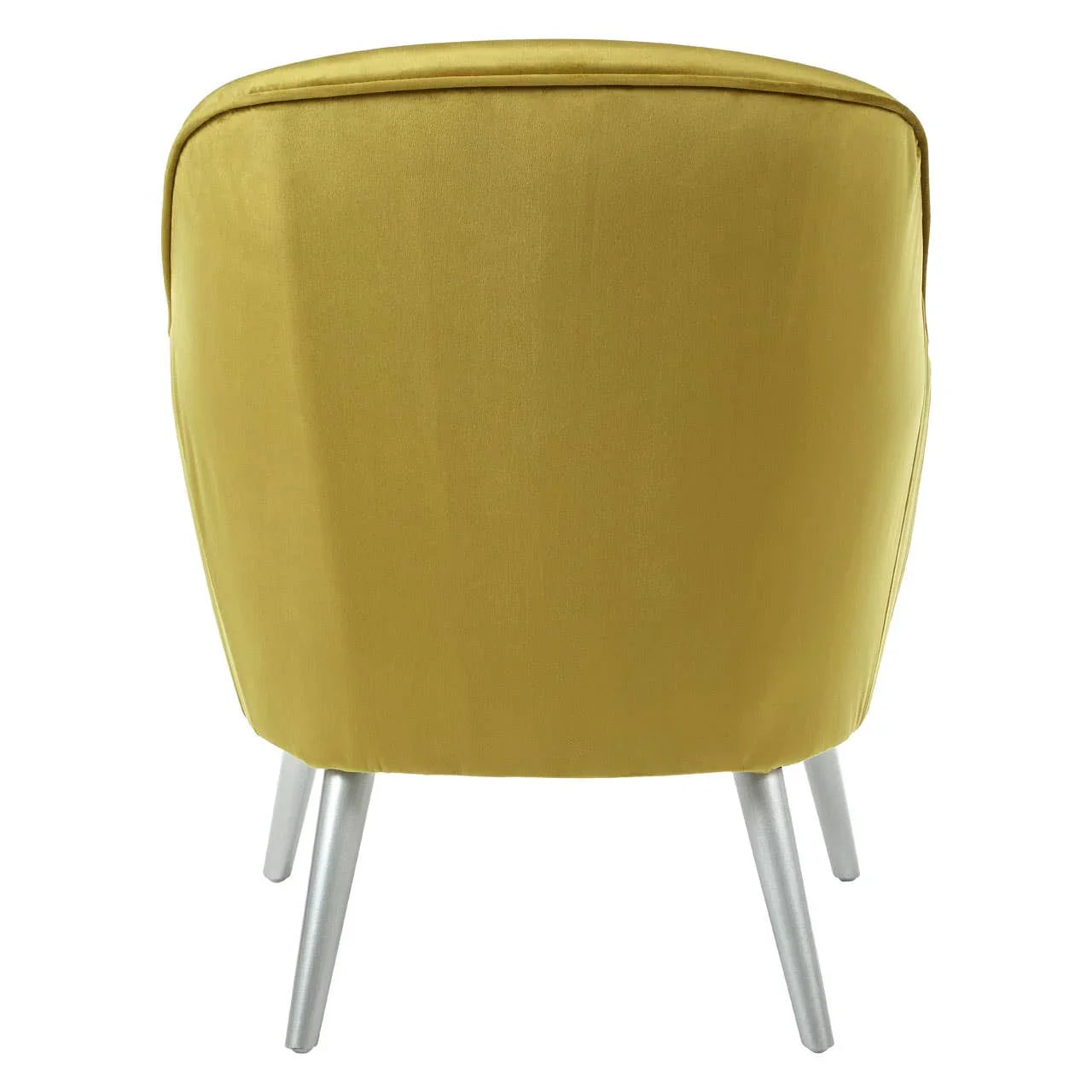 Modern Mustard Velvet Accent Chair