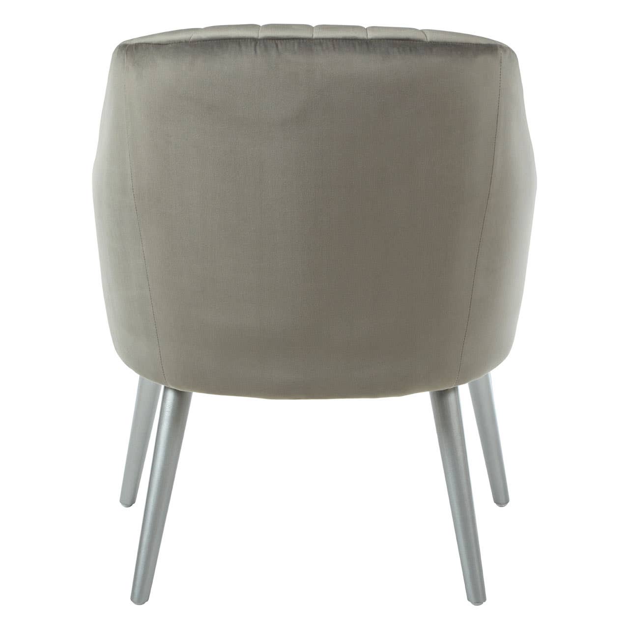 Modern Grey Channel Armchair