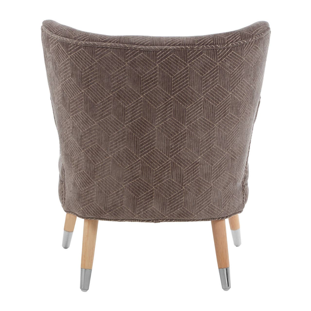Elegant Grey Wingback Accent Chair
