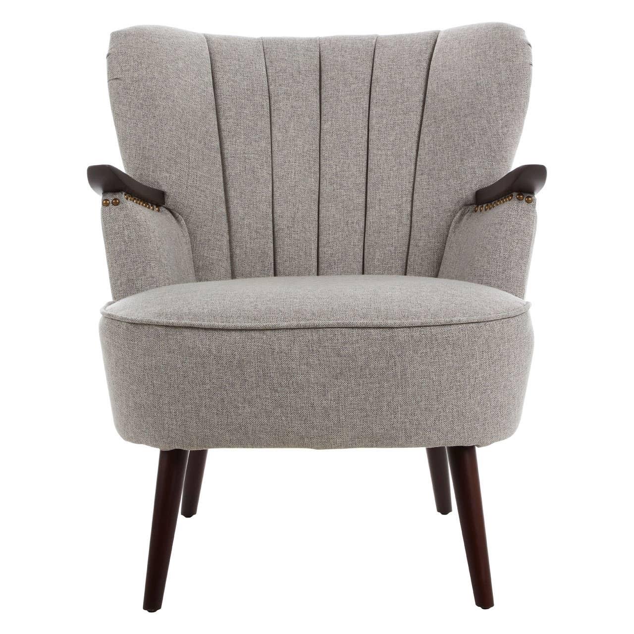 Luxe Channel Tufted Armchair