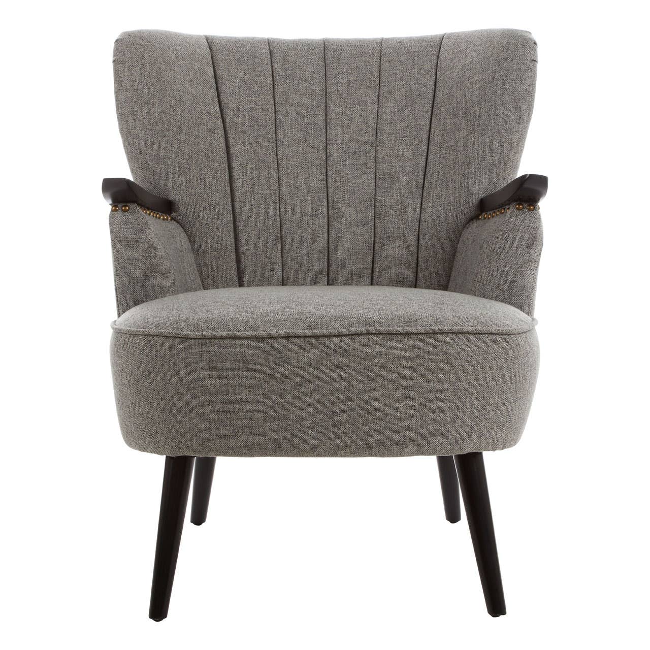 Luxe Channel-Tufted Armchair
