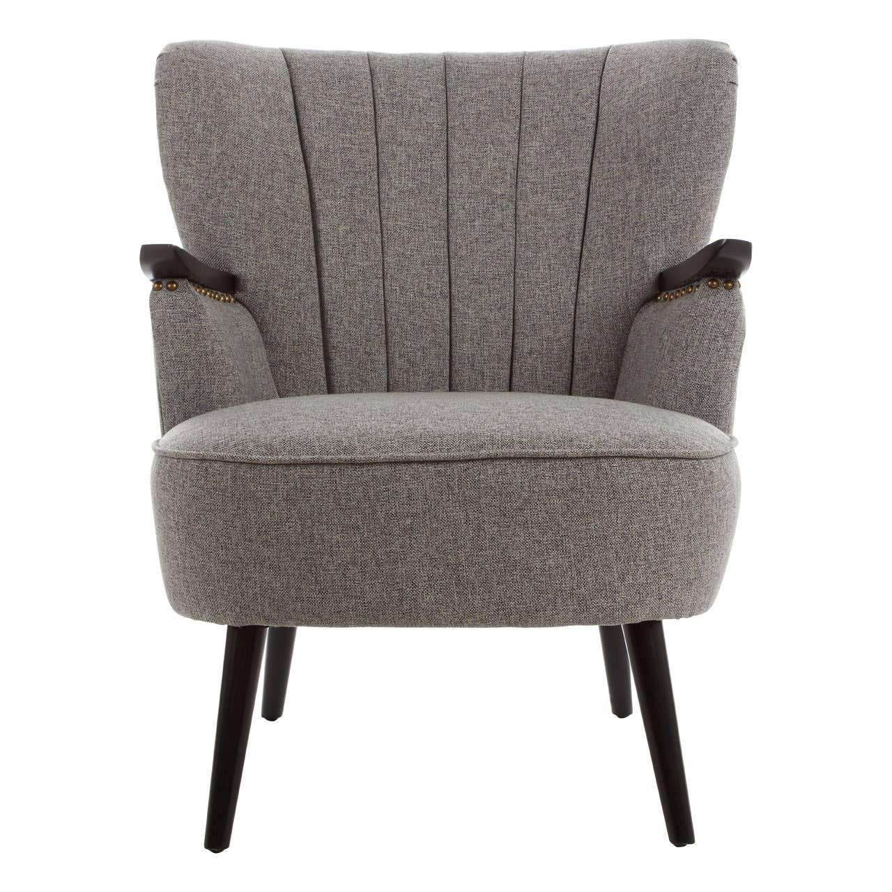 Luxe Channel-Tufted Armchair