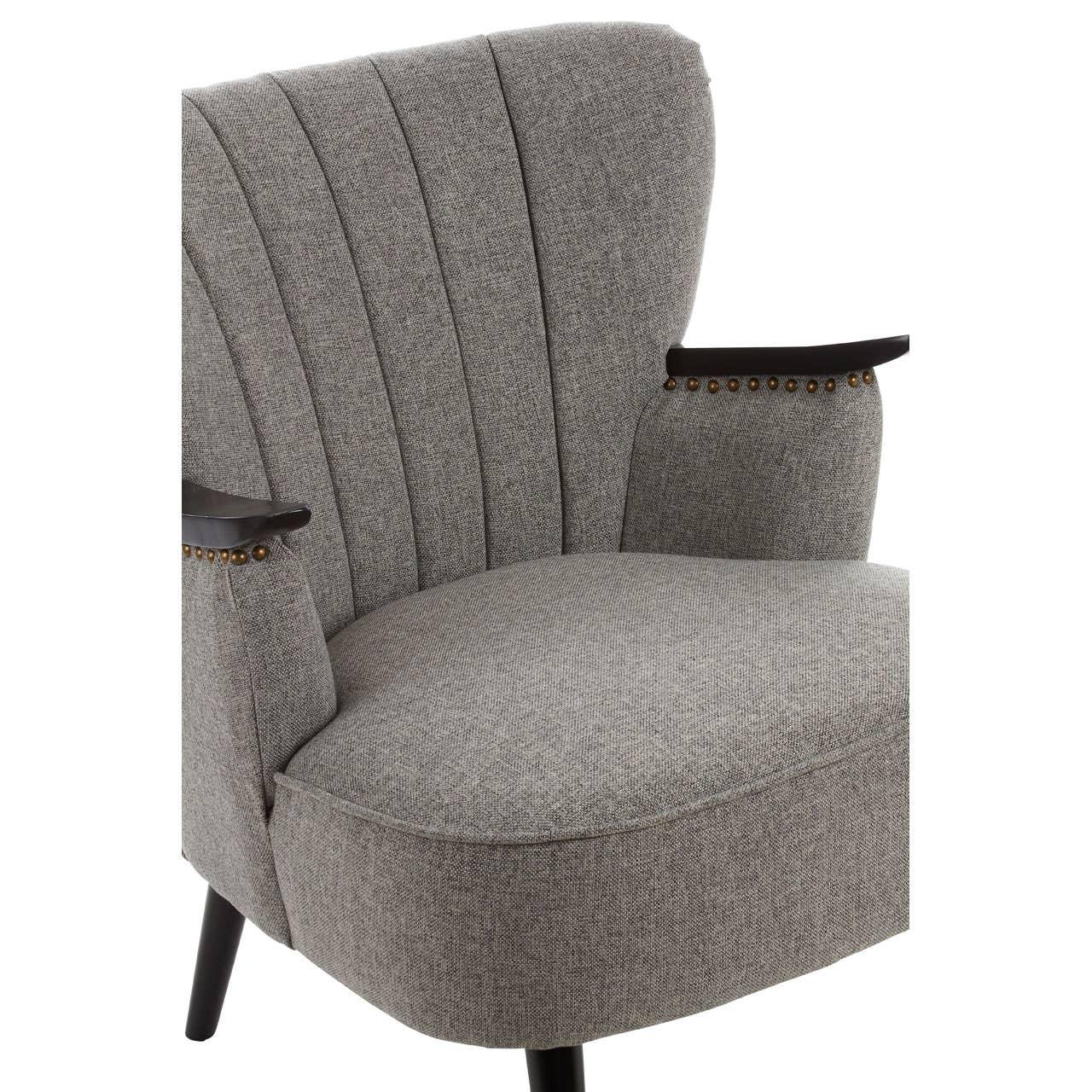 Luxe Channel-Tufted Armchair