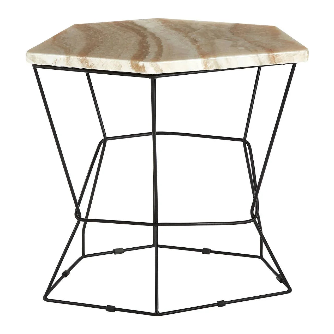 Onyx Hexagonal Side Table