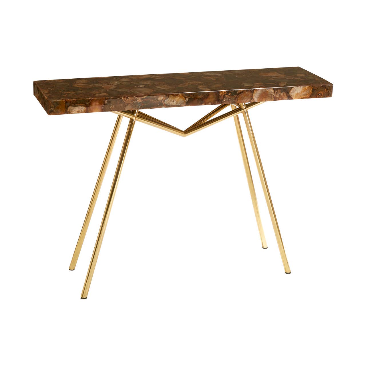 Agate Gemstone Console Table