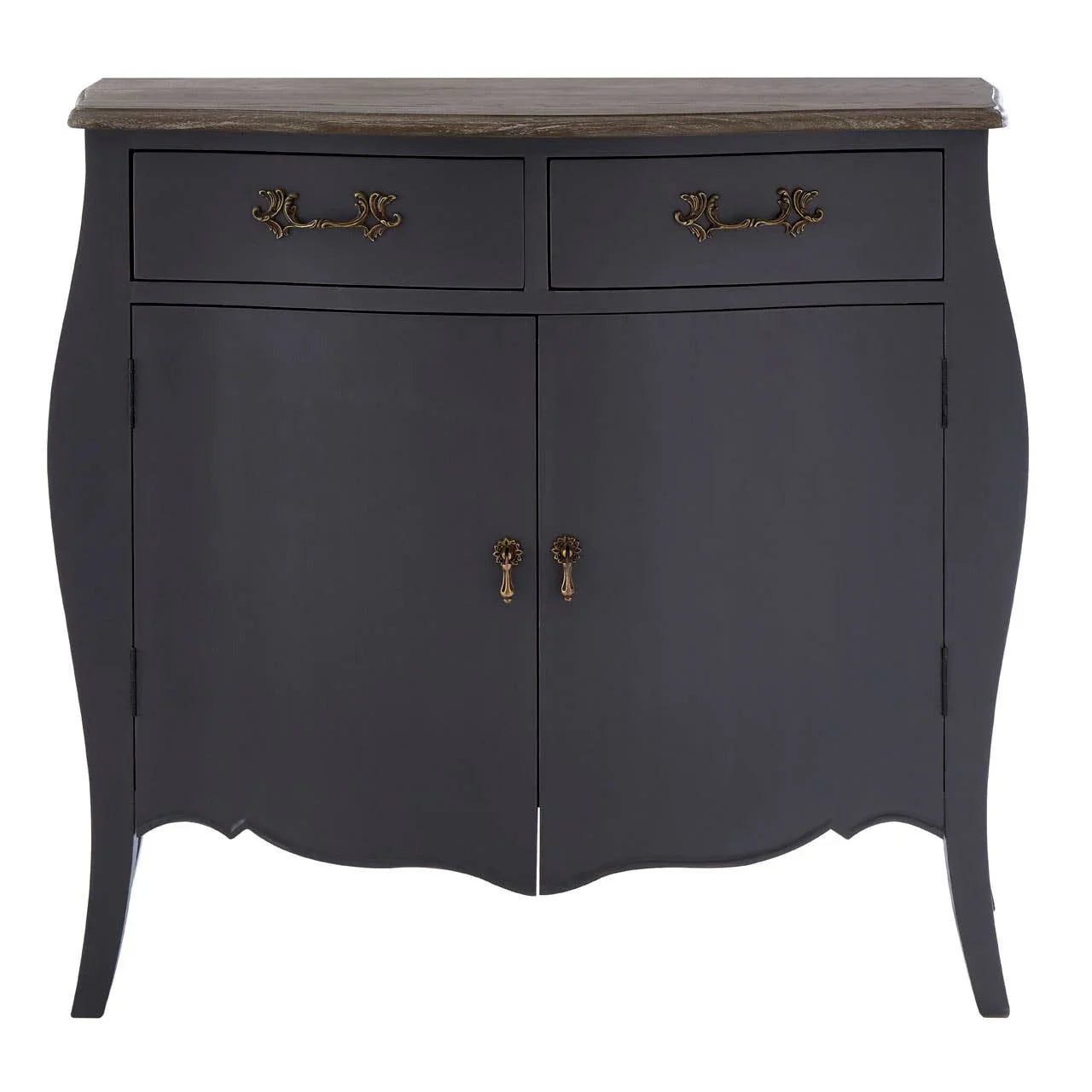 Loire Dark Grey Sideboard with Brass Coloured Handles