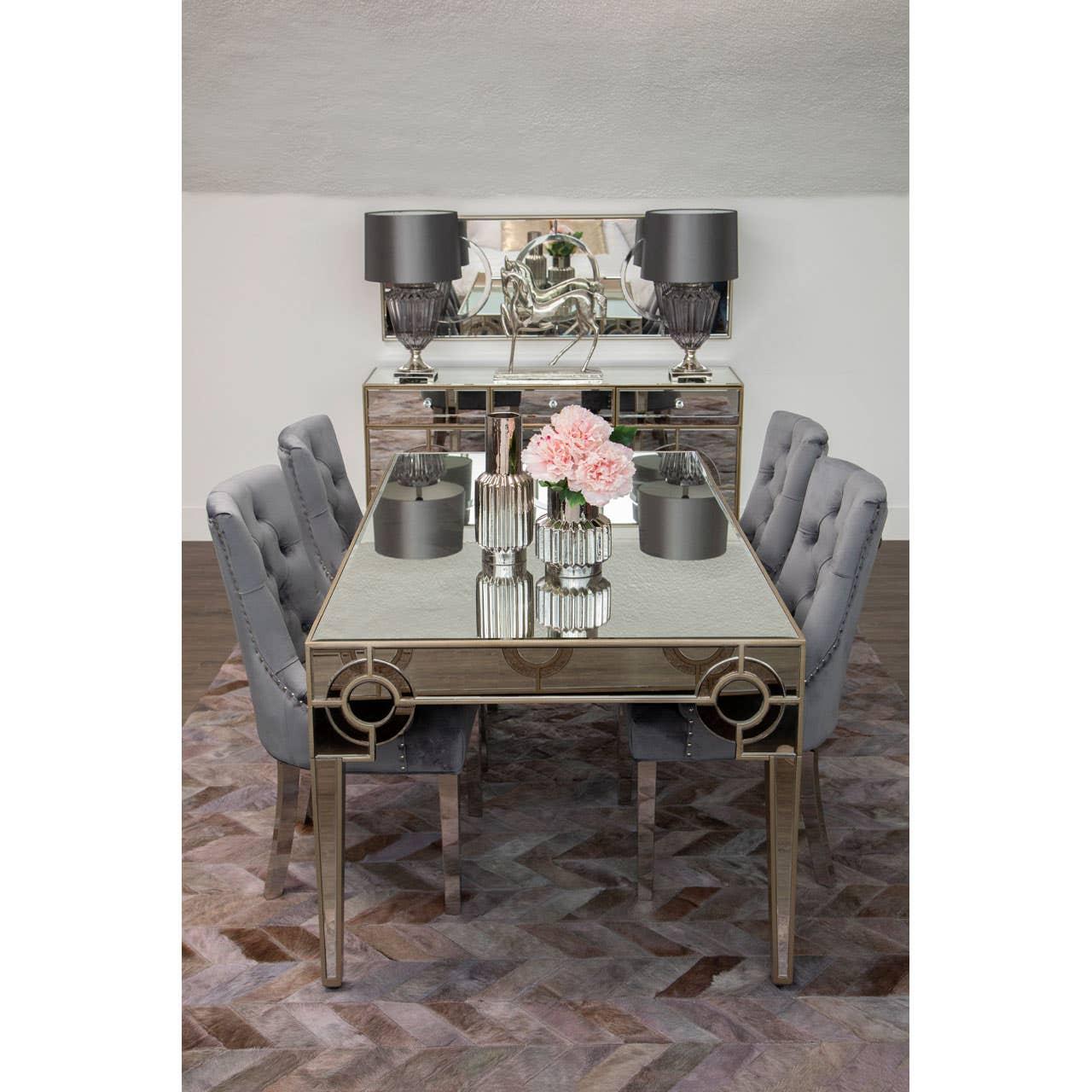 Mirrored Circle Dining Table