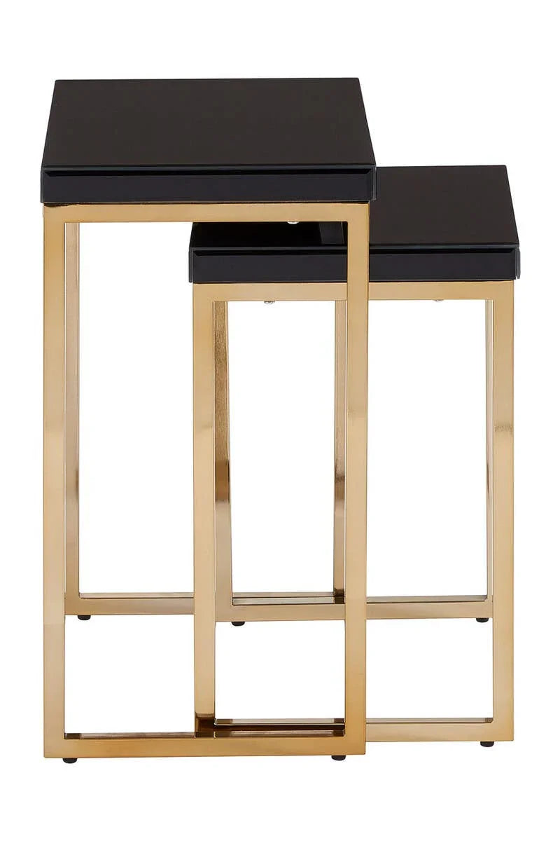 Gold & Black Nesting Tables