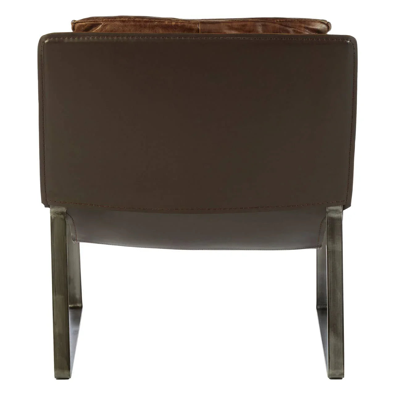 Distressed Leather Lounge Chair