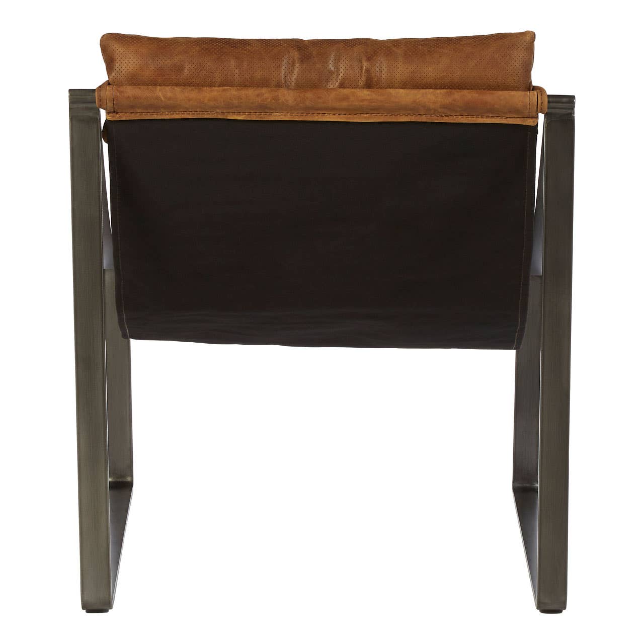 Distressed Leather Accent Chair