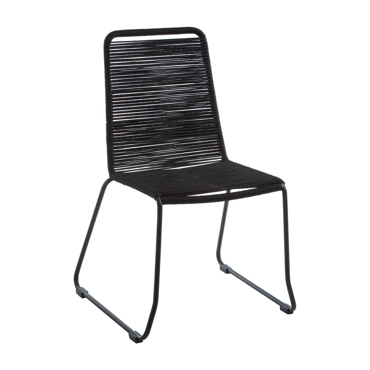 Modern Black Rope Chair