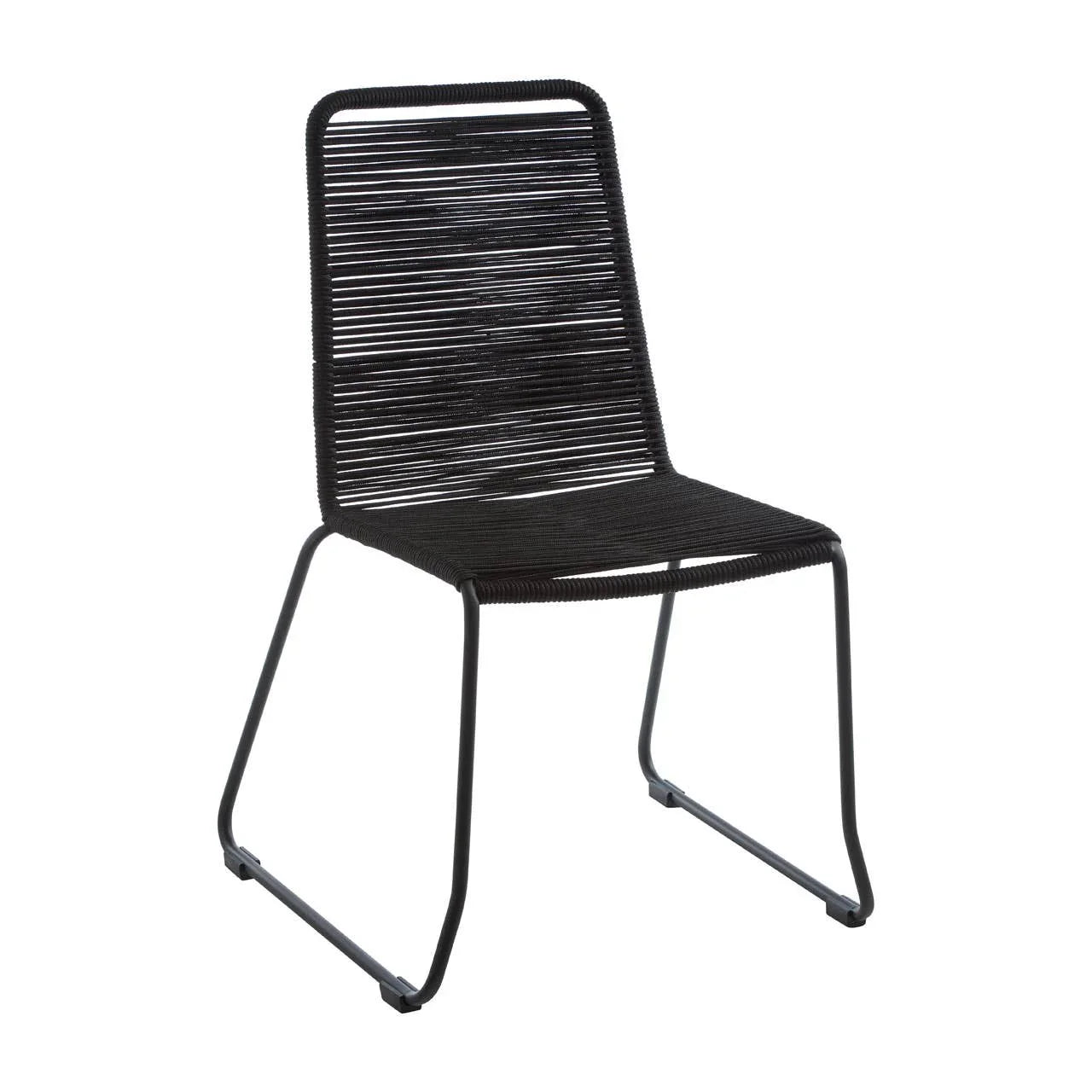 Modern Black Rope Chair