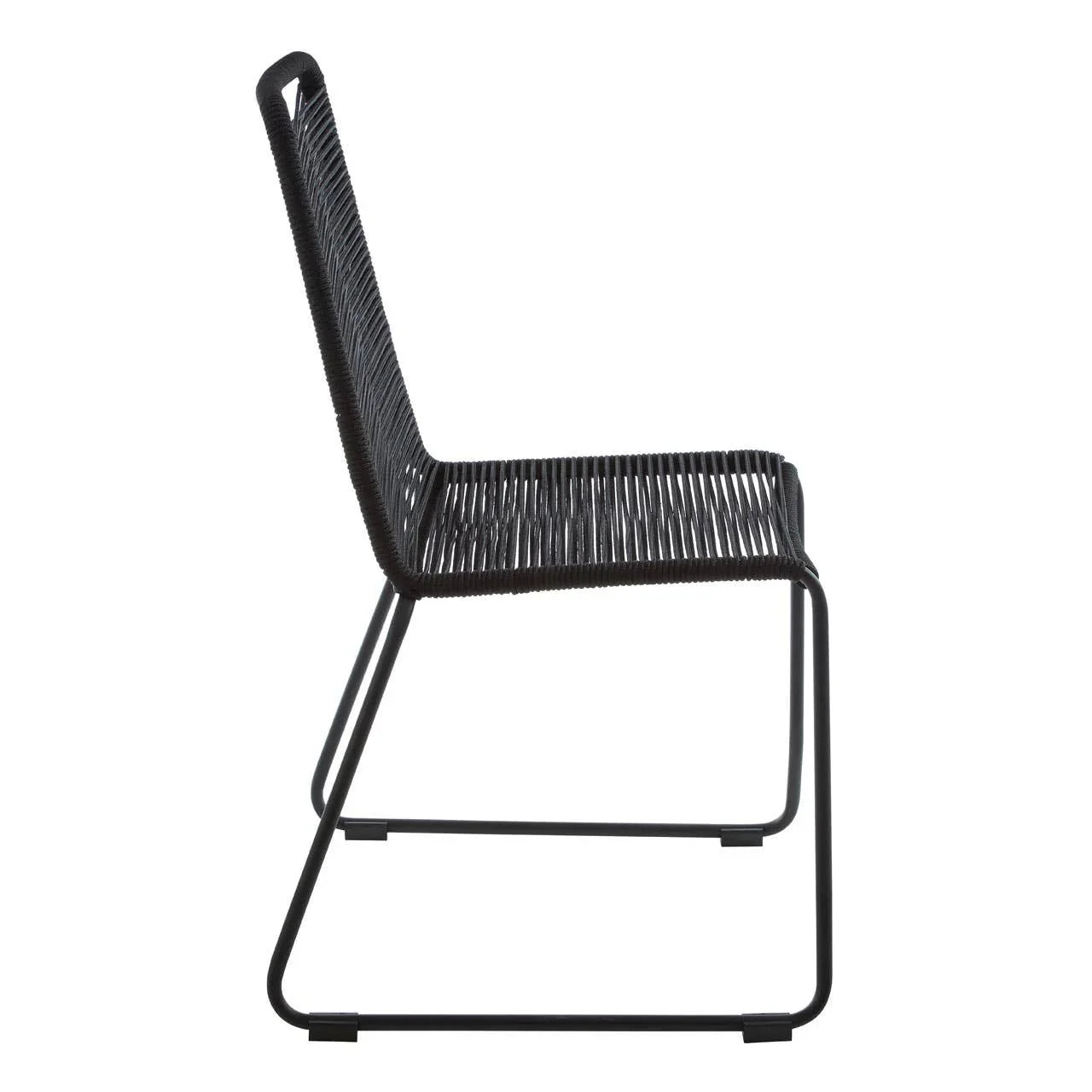 Modern Black Rope Chair