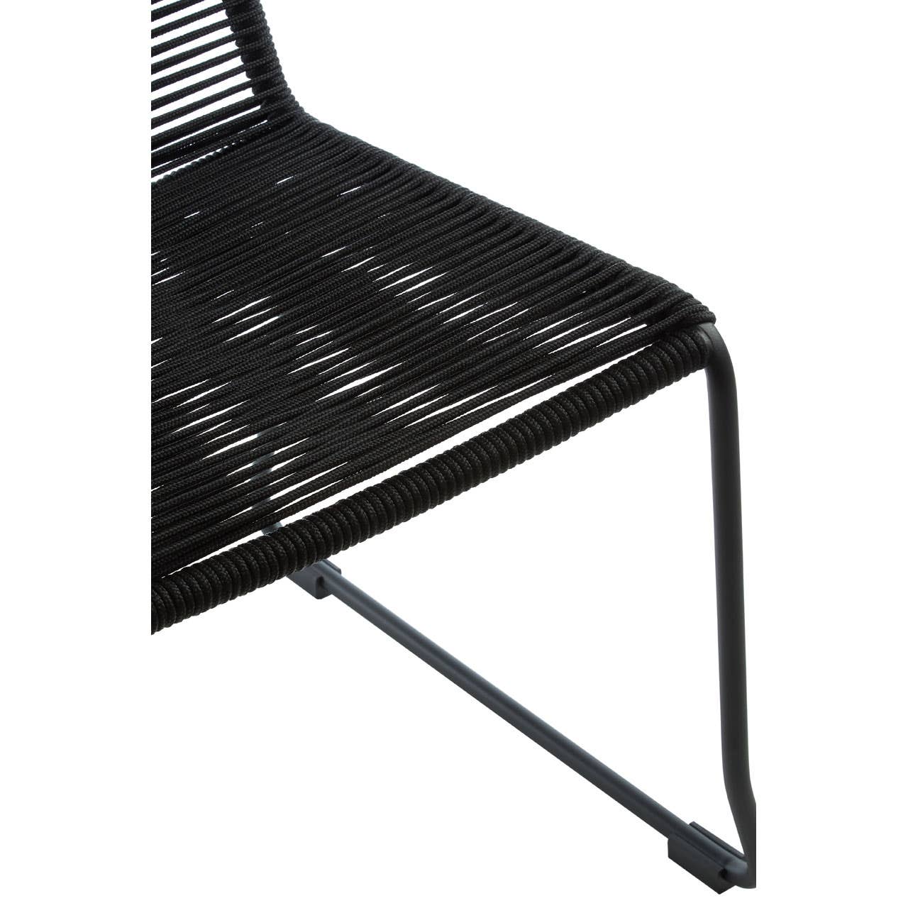 Modern Black Rope Chair