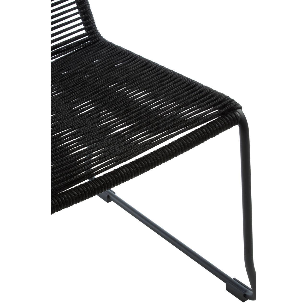Modern Black Rope Chair