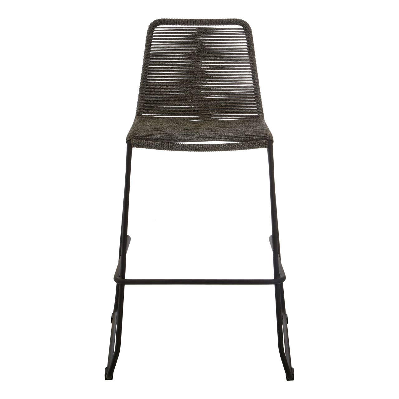 Sleek Iron Leg Bar Chair