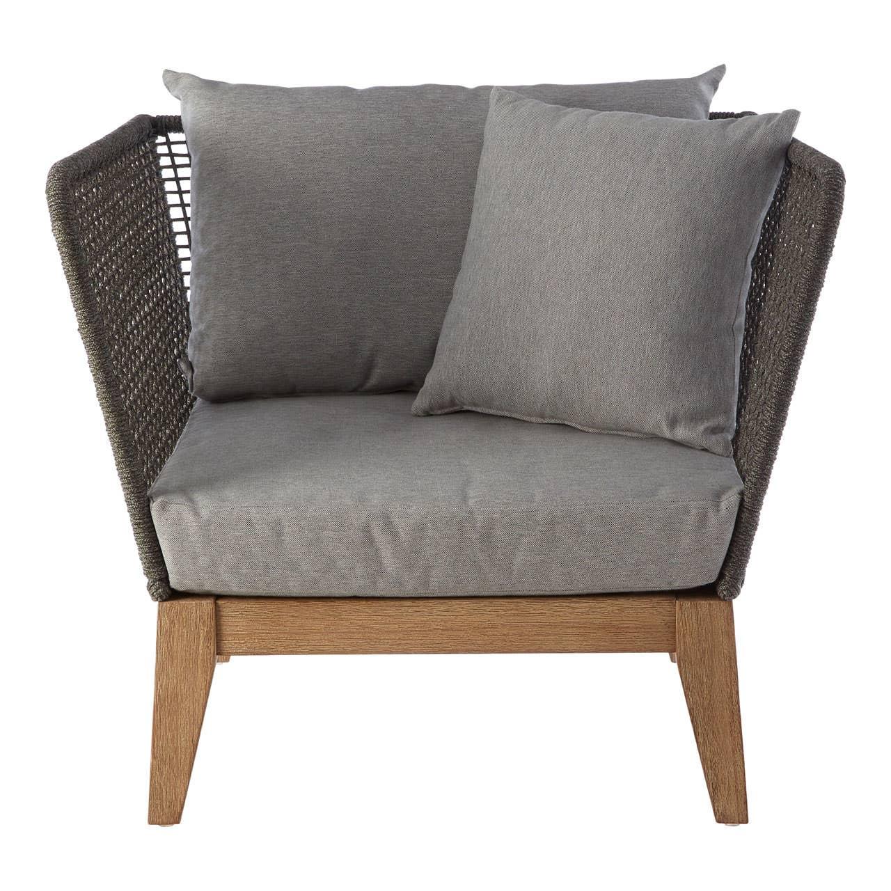 Modern Grey Rope Armchair