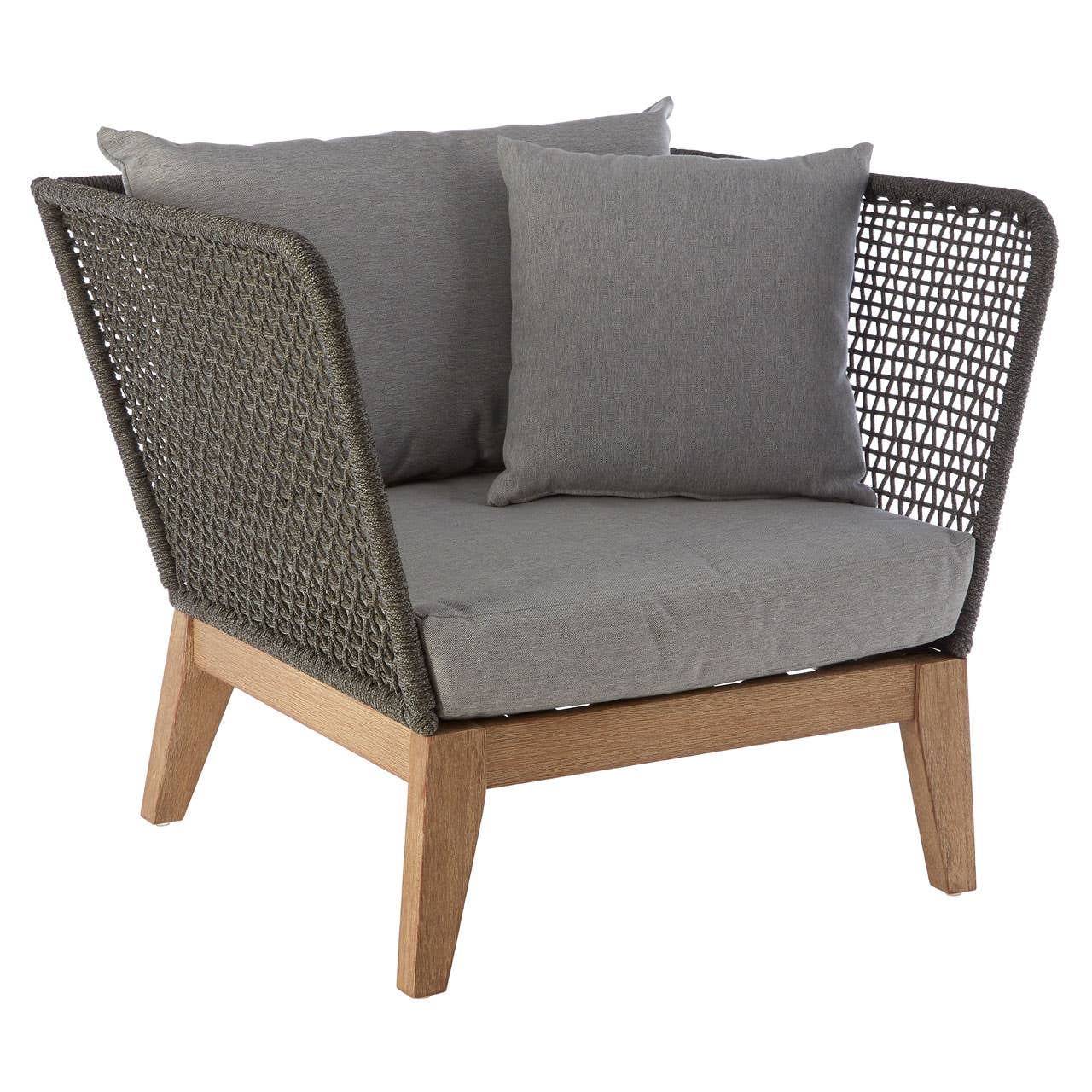 Modern Grey Rope Armchair