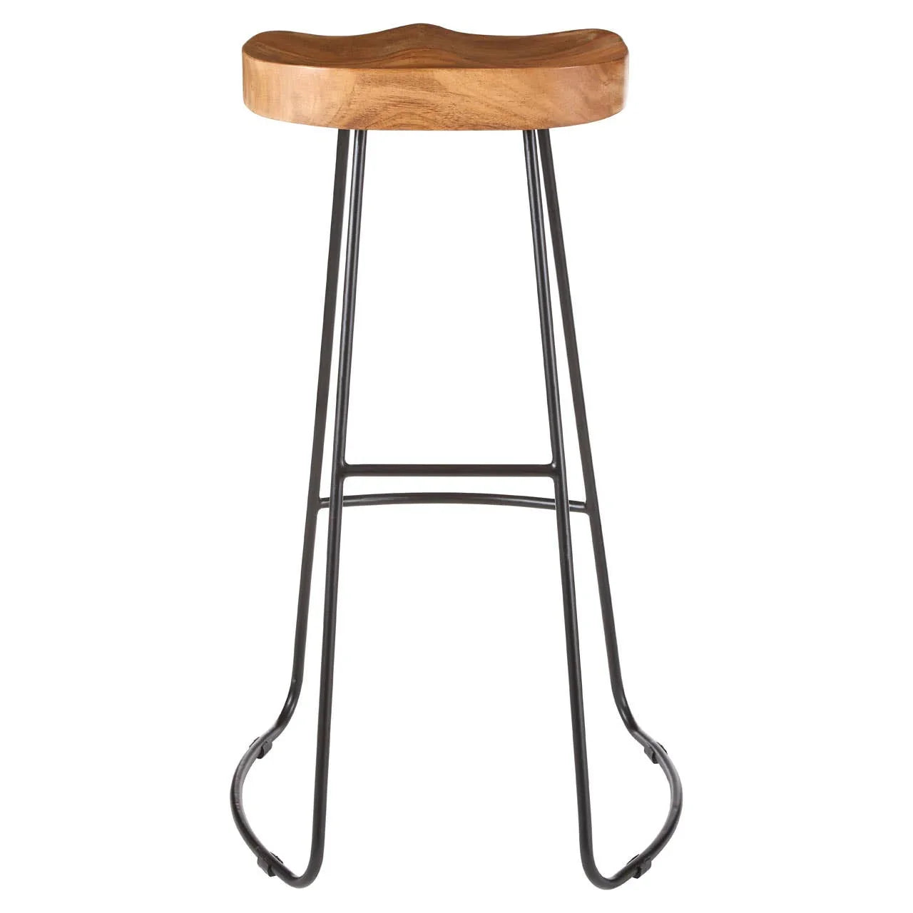 Rustic Wood Bar Stool