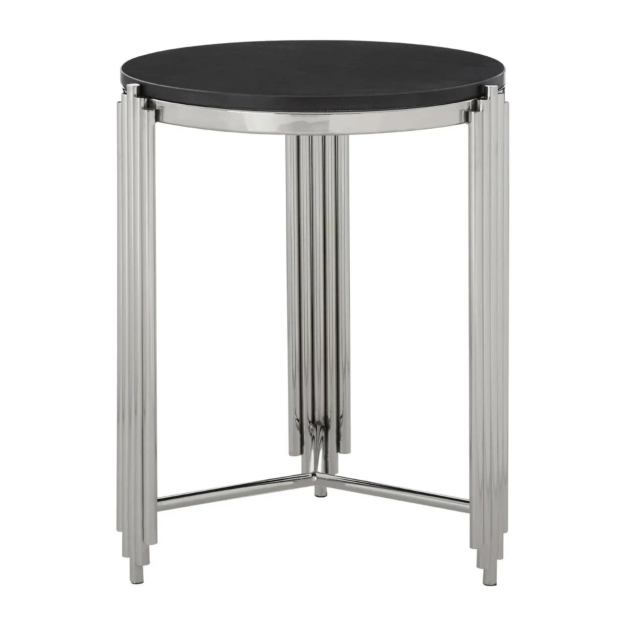 Shimmering Silver Side Table