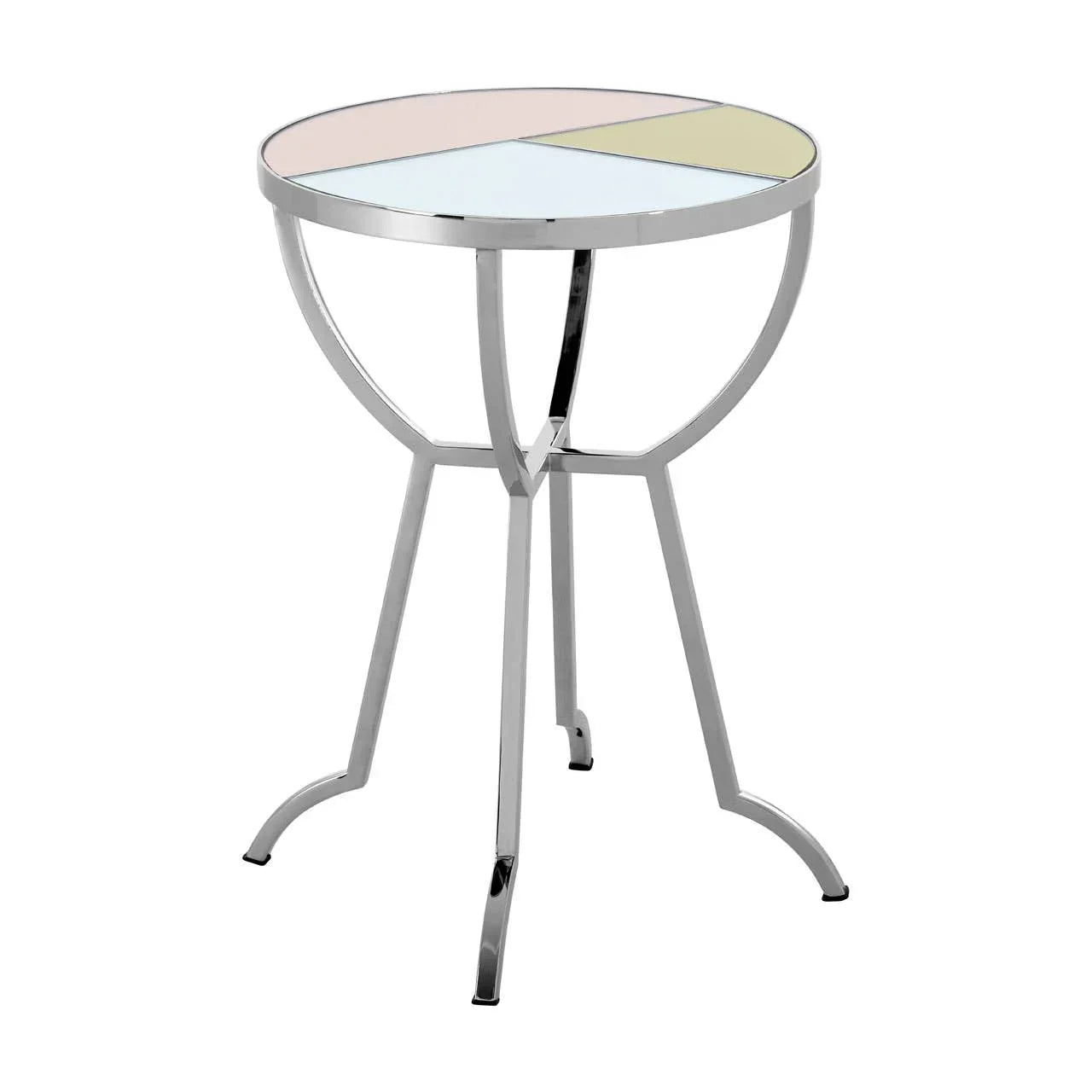 Glam Geometric Side Table