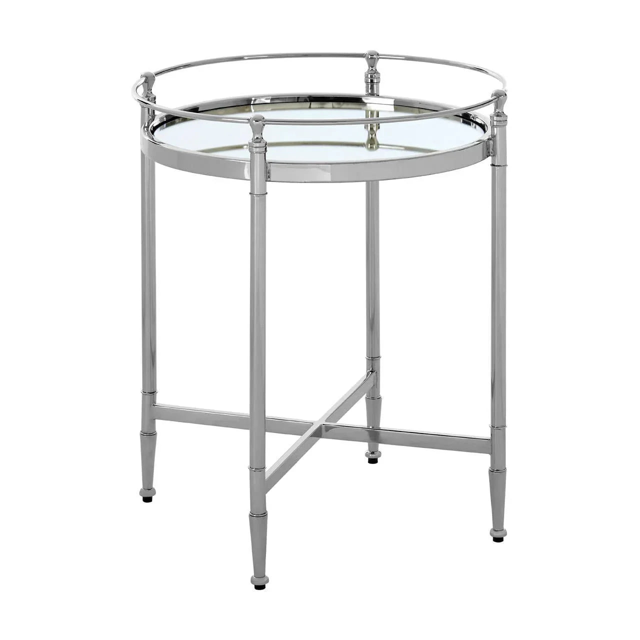 Silver Rail Side Table