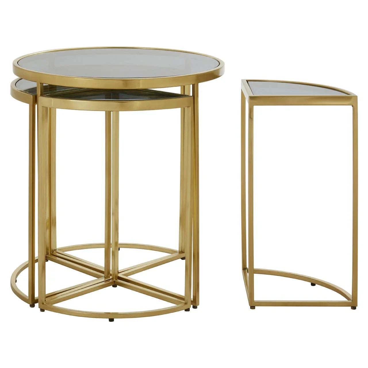 Luxe Gold Nesting Side Tables