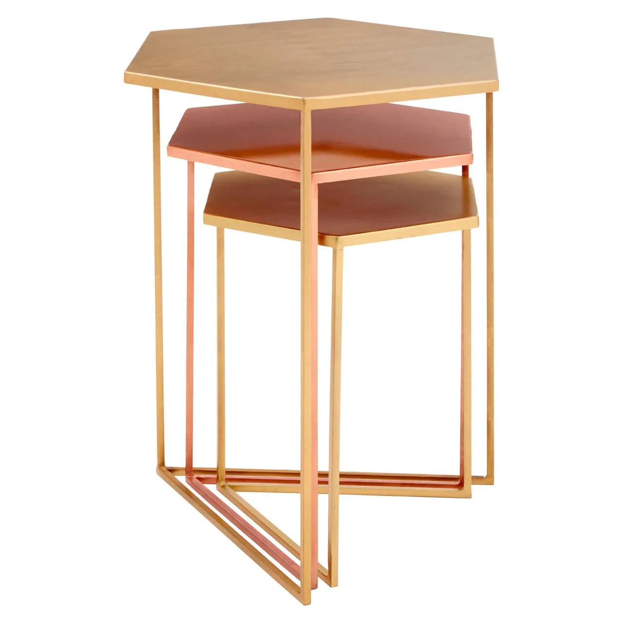 Hexa Metal Trio Tables