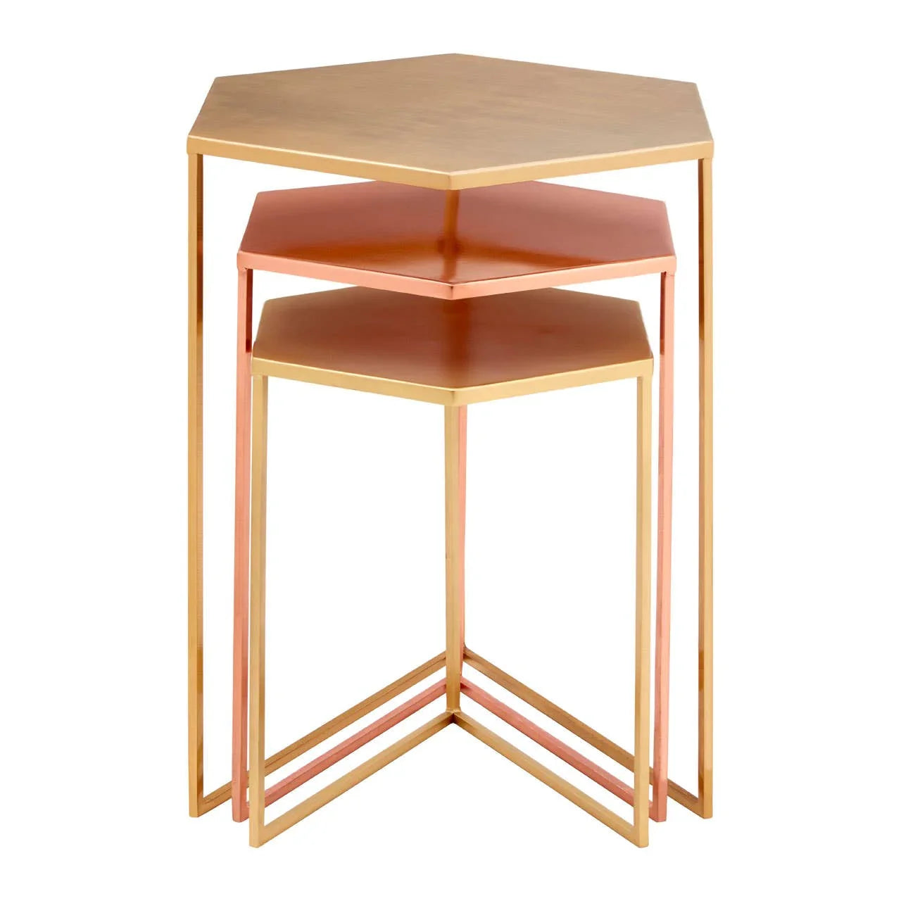 Hexa Metal Trio Tables