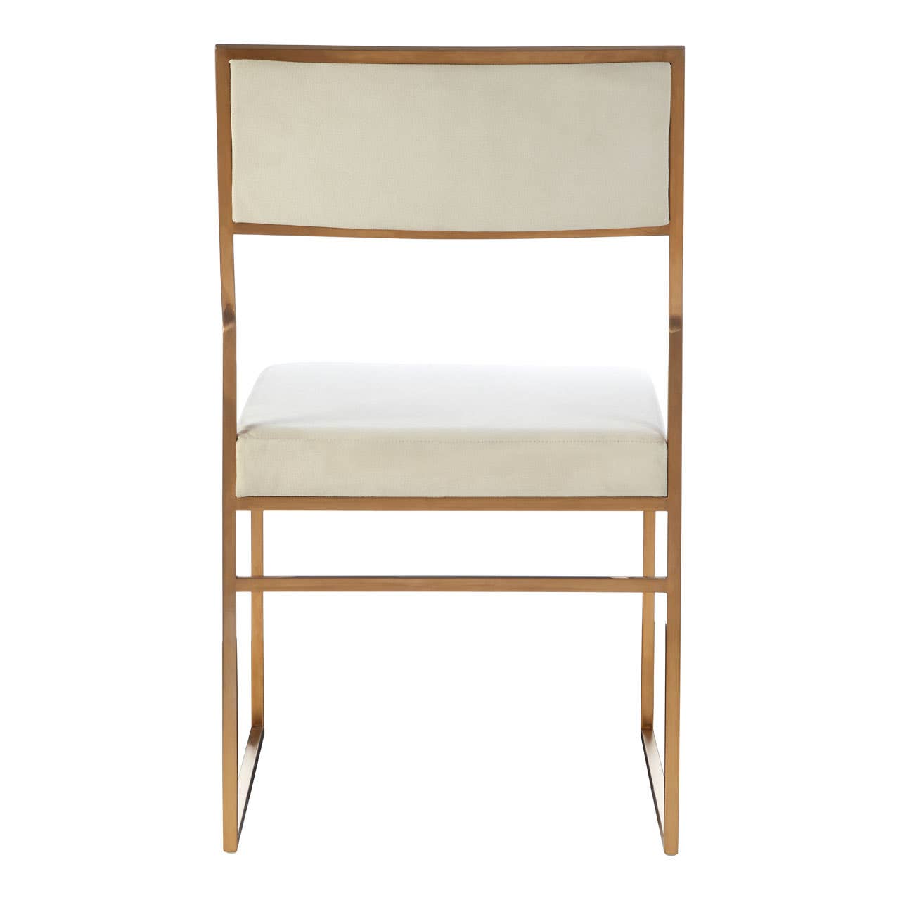Luxe White Velvet Dining Chair