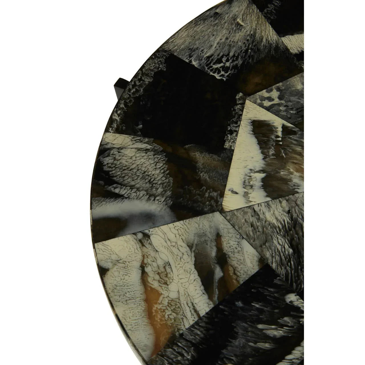 Elegant Green Iron Leg Table