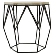 Hexagonal Geometric Side Table