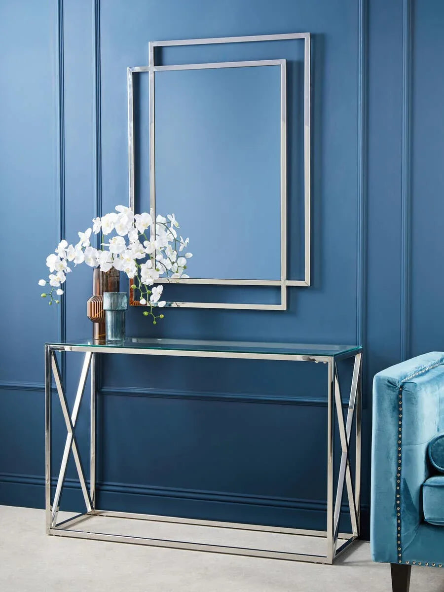 Silver Cross Console Table