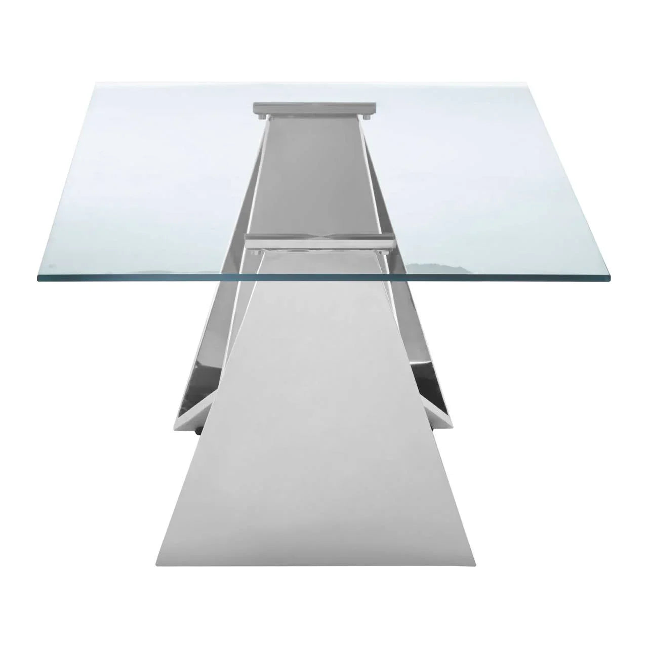 Reflective Stainless Steel Coffee Table