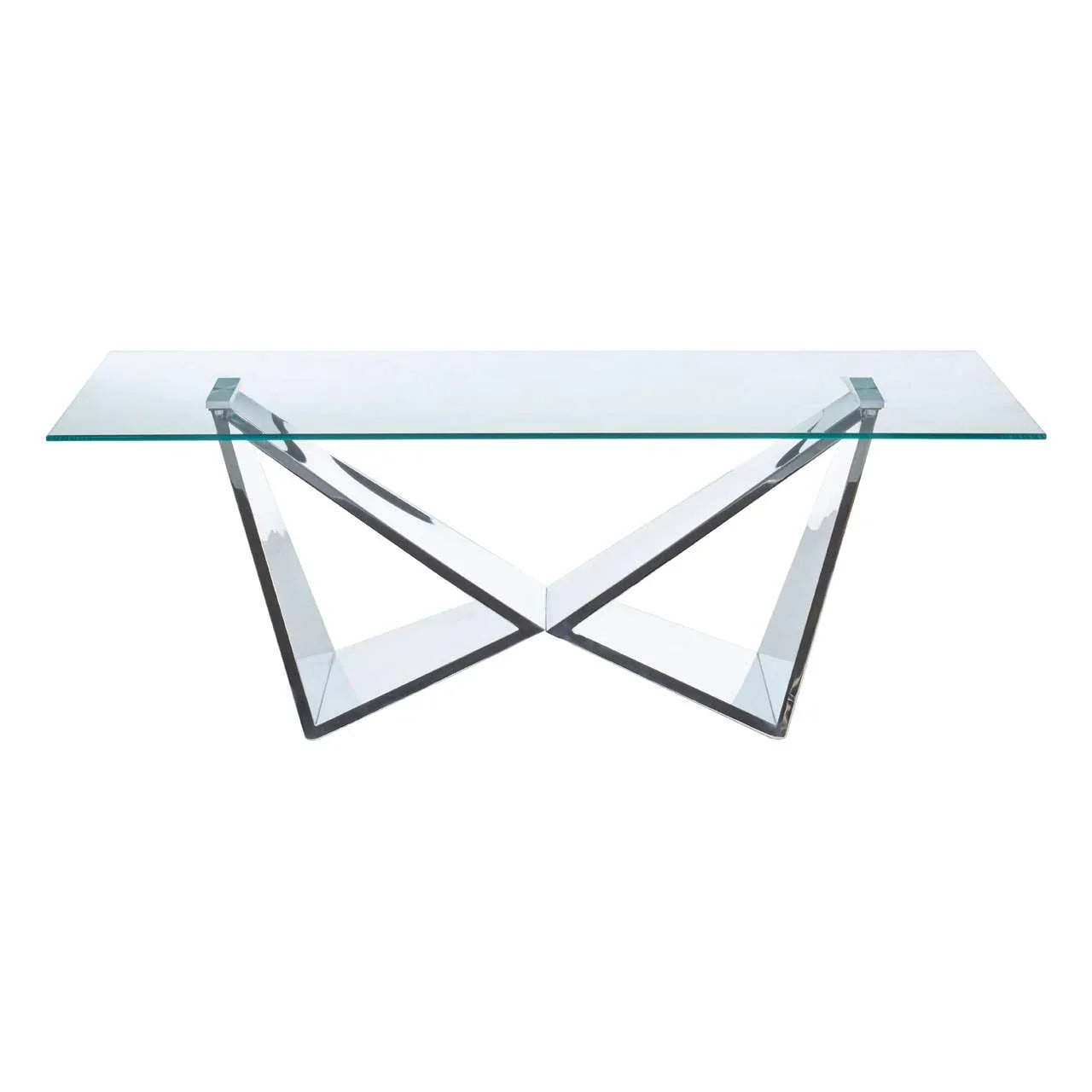 Reflective Stainless Steel Coffee Table