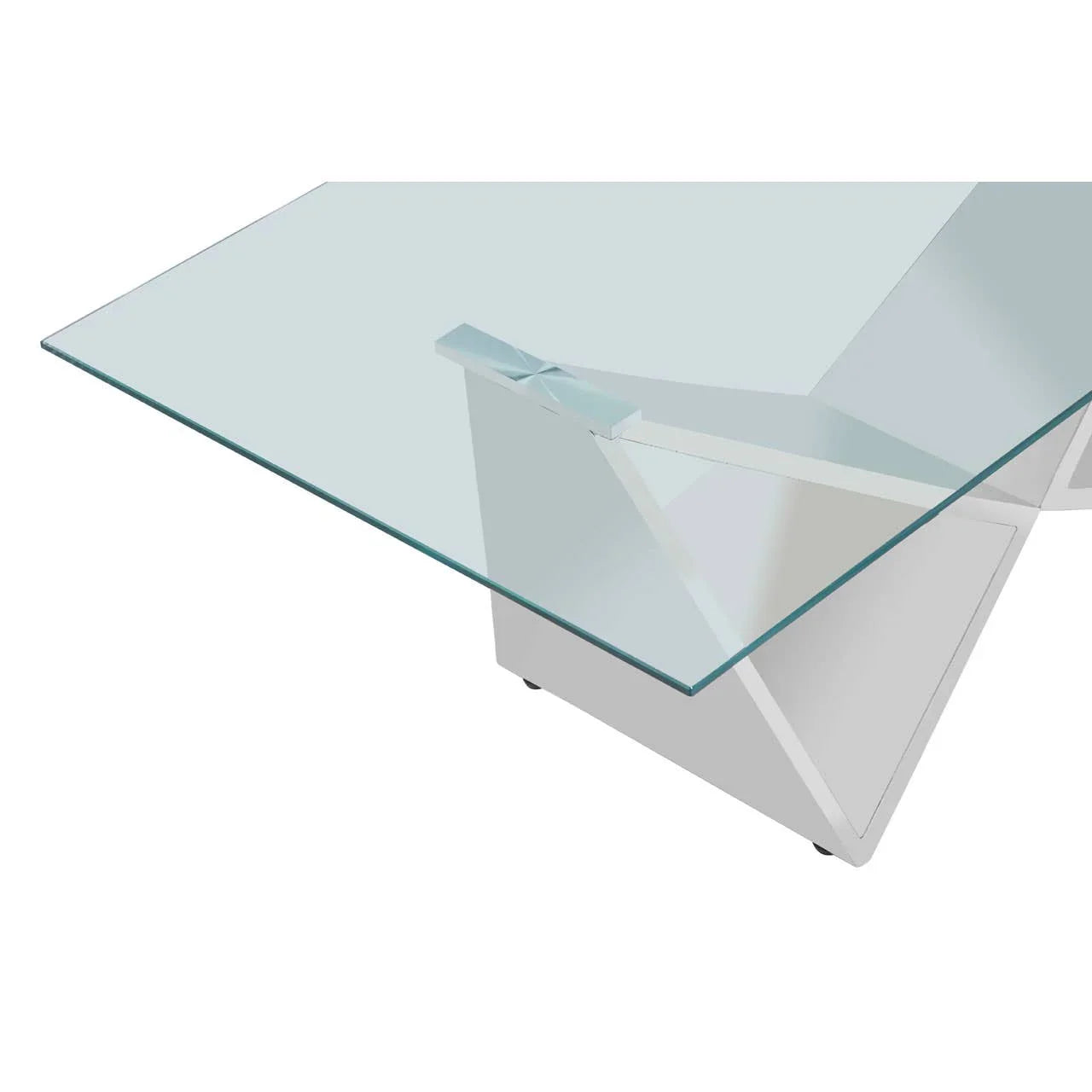 Reflective Stainless Steel Coffee Table