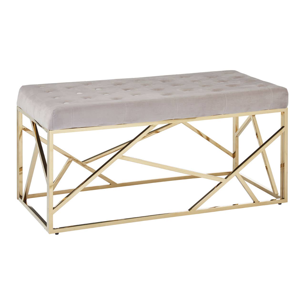 Luxe Velvet Gold Bench