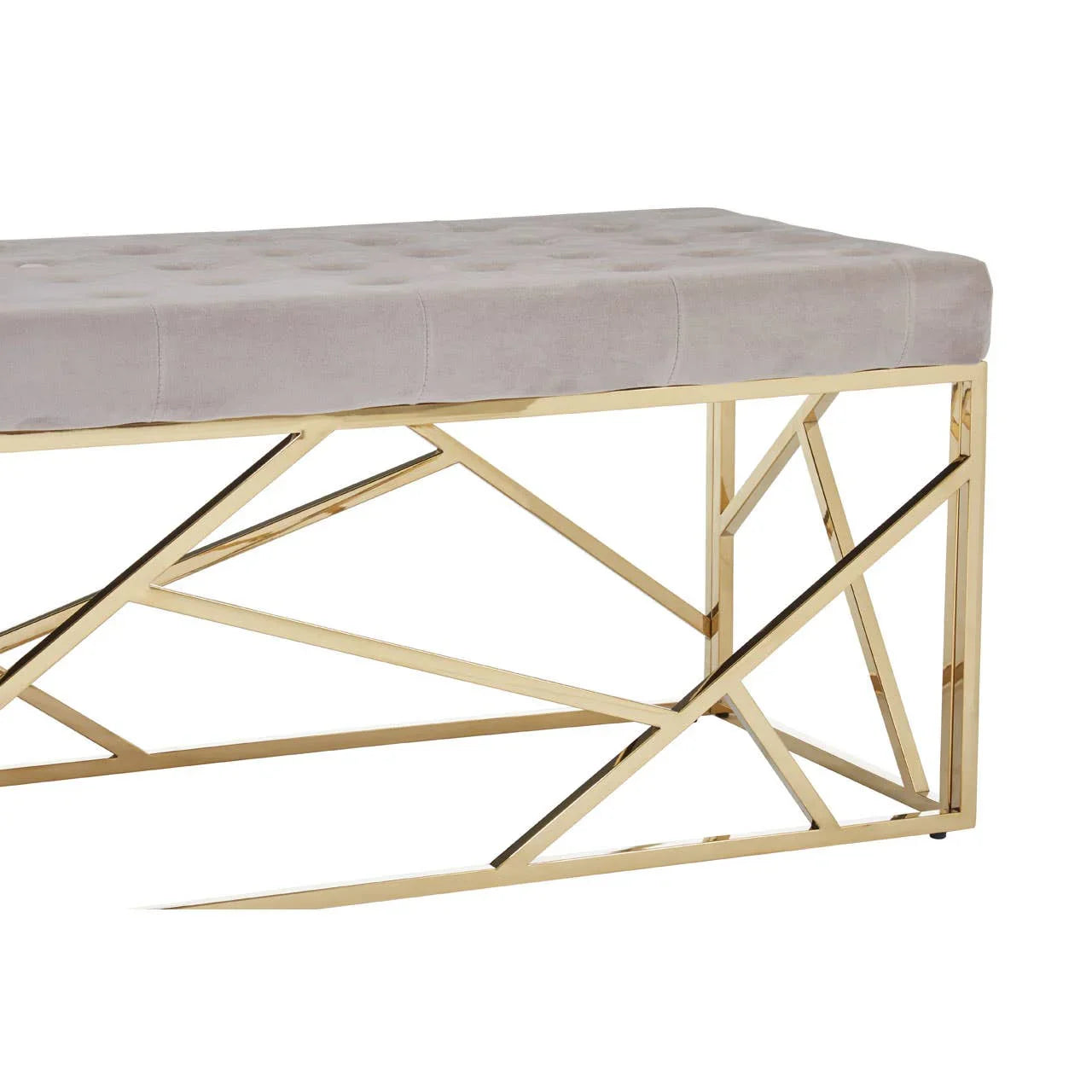 Luxe Velvet Gold Bench