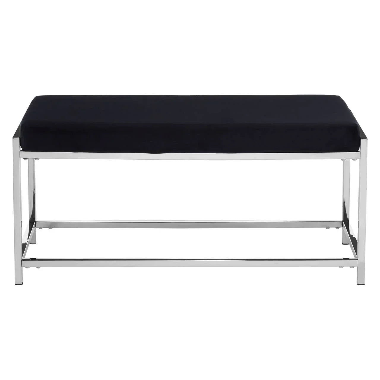 Luxe Velvet Metal Frame Bench