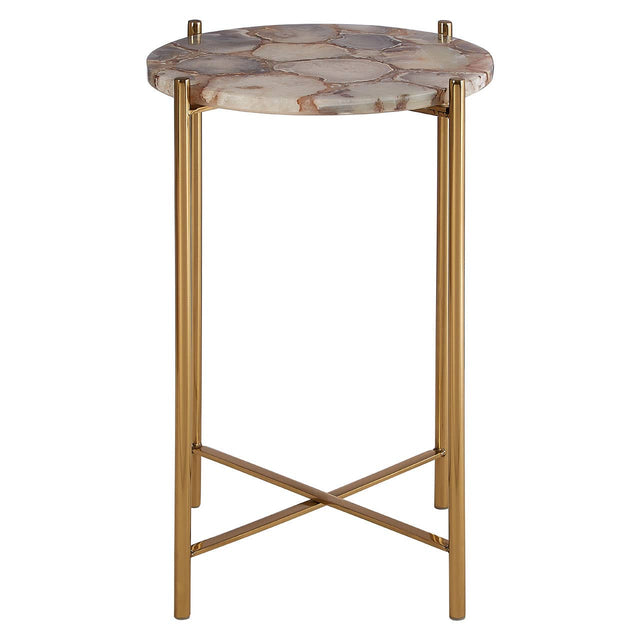 Agate Elegance Side Table