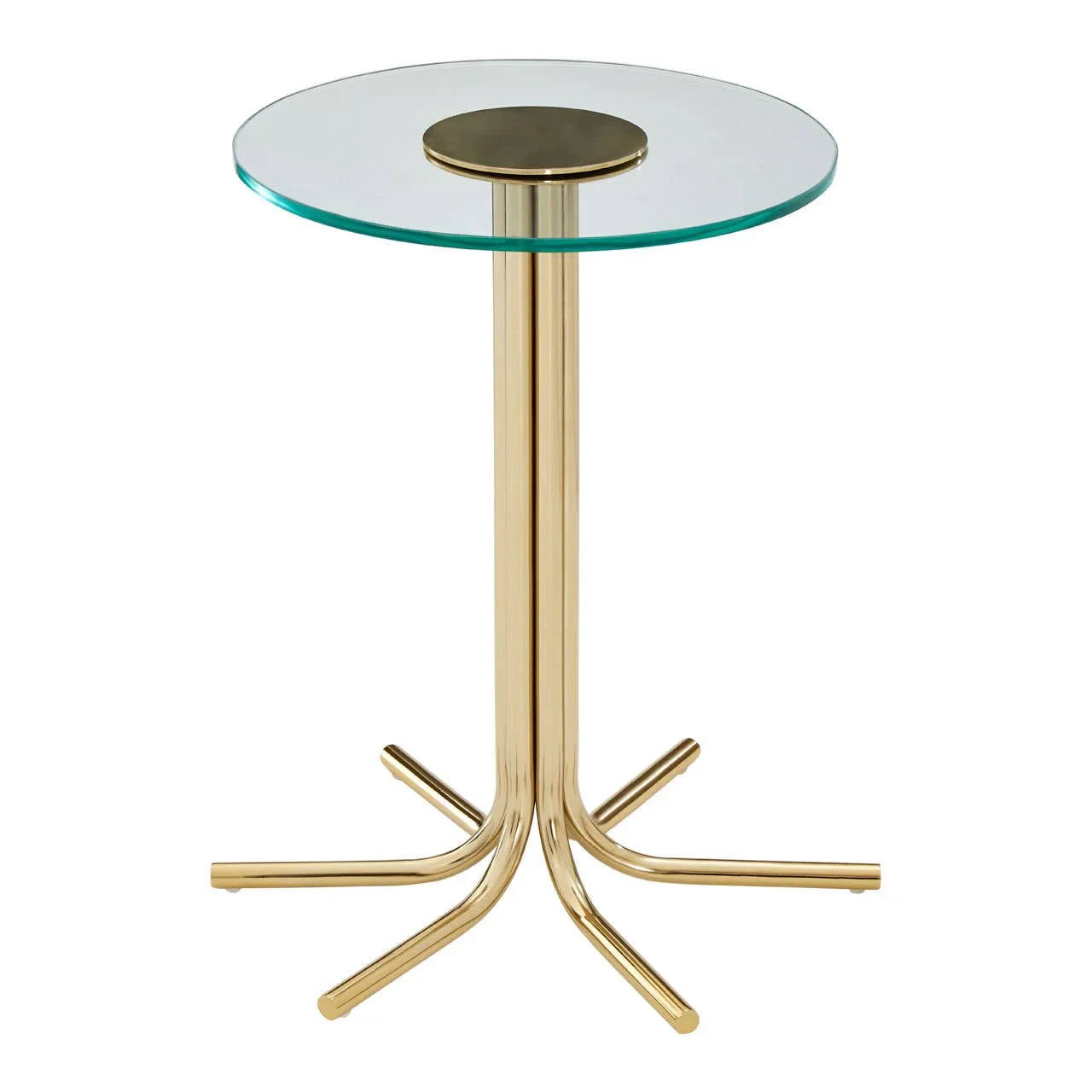 Glam Gold Glass Side Table