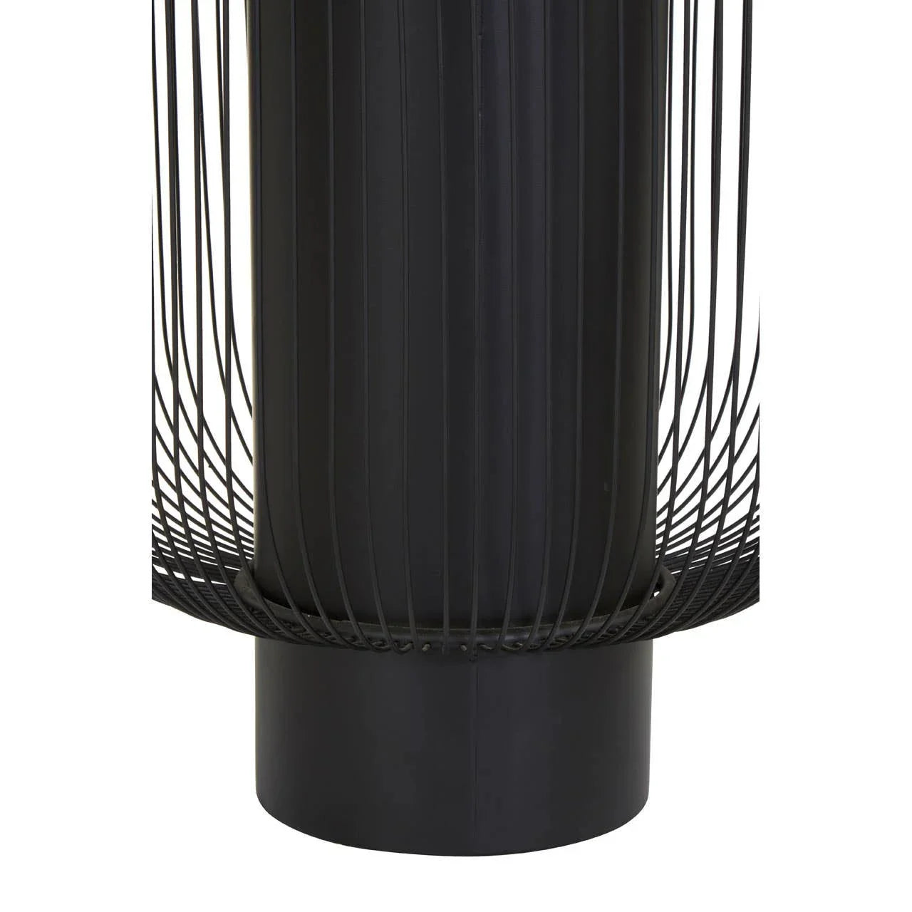 Glamour Black Glass End Table