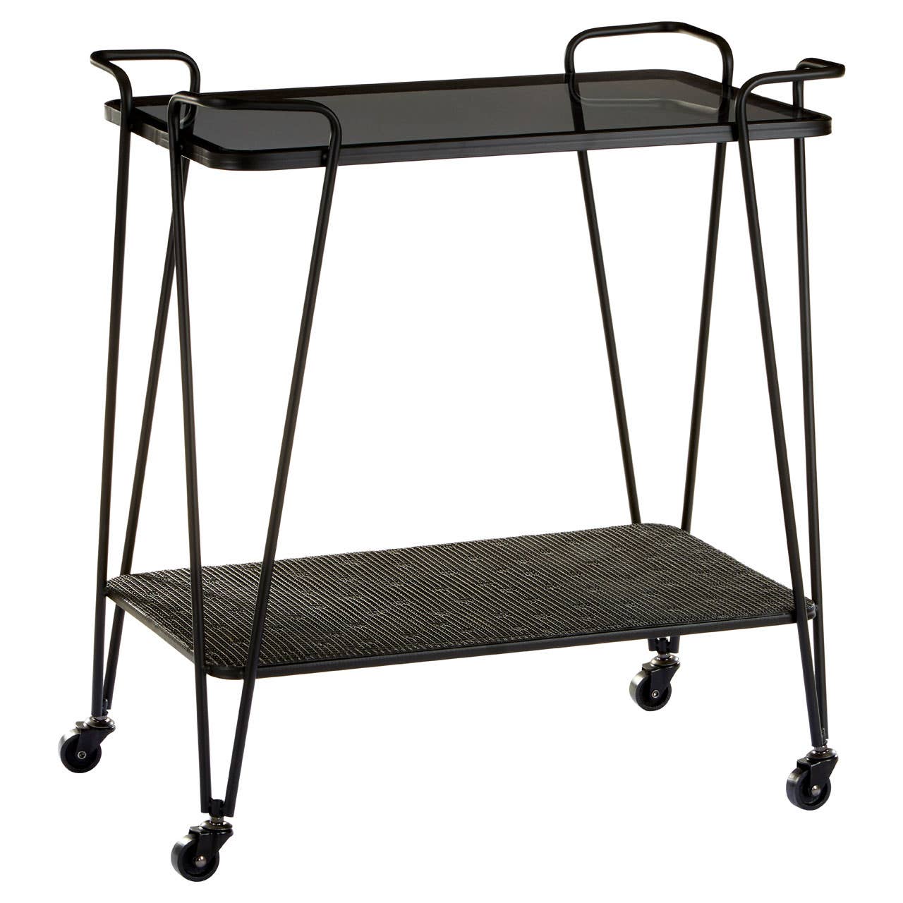 Modern Glass Serving Cart