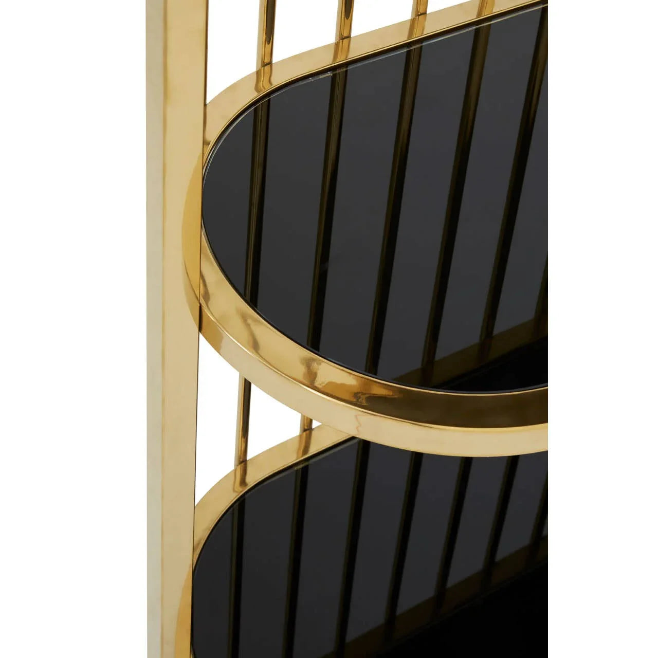Luxe Gold Cage Bookshelf
