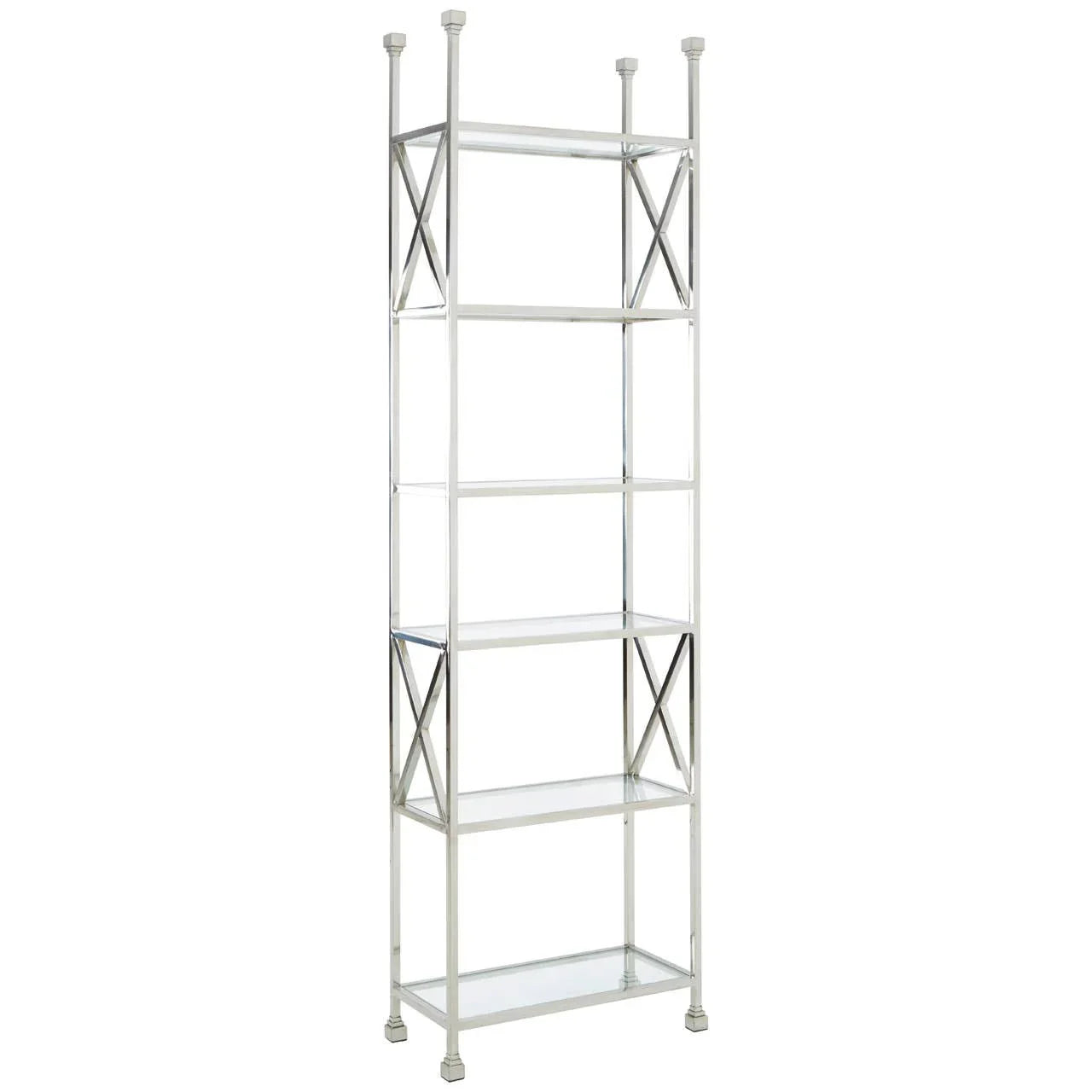 Silver Cross Glass Bookshelf