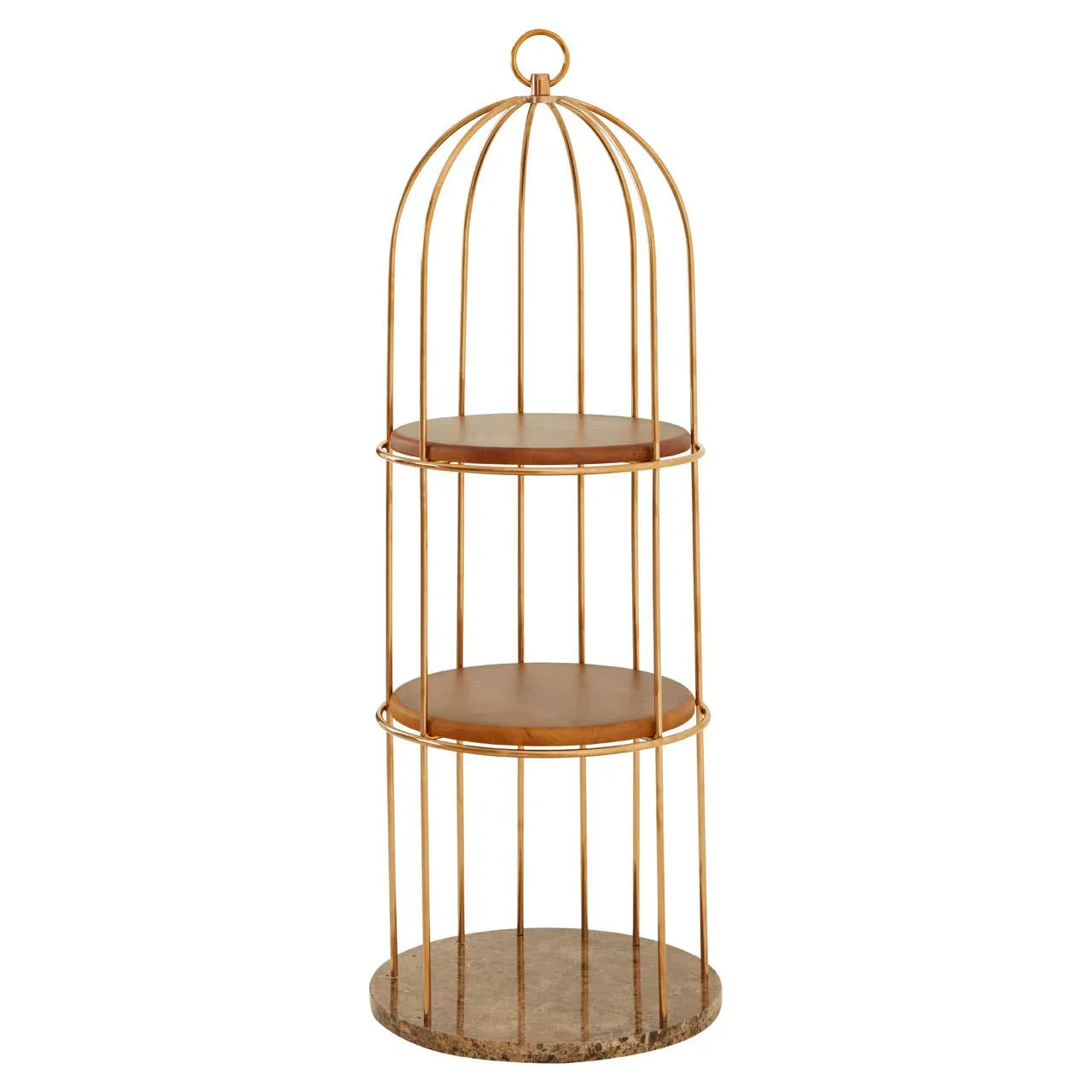 Rose Gold Birdcage Bookshelf